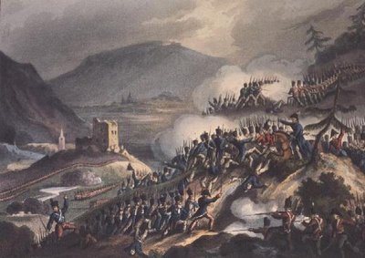 Battle of Castalla, 13th April, 1813 Engraved by Thomas Sutherland, 1813 by William after Heath